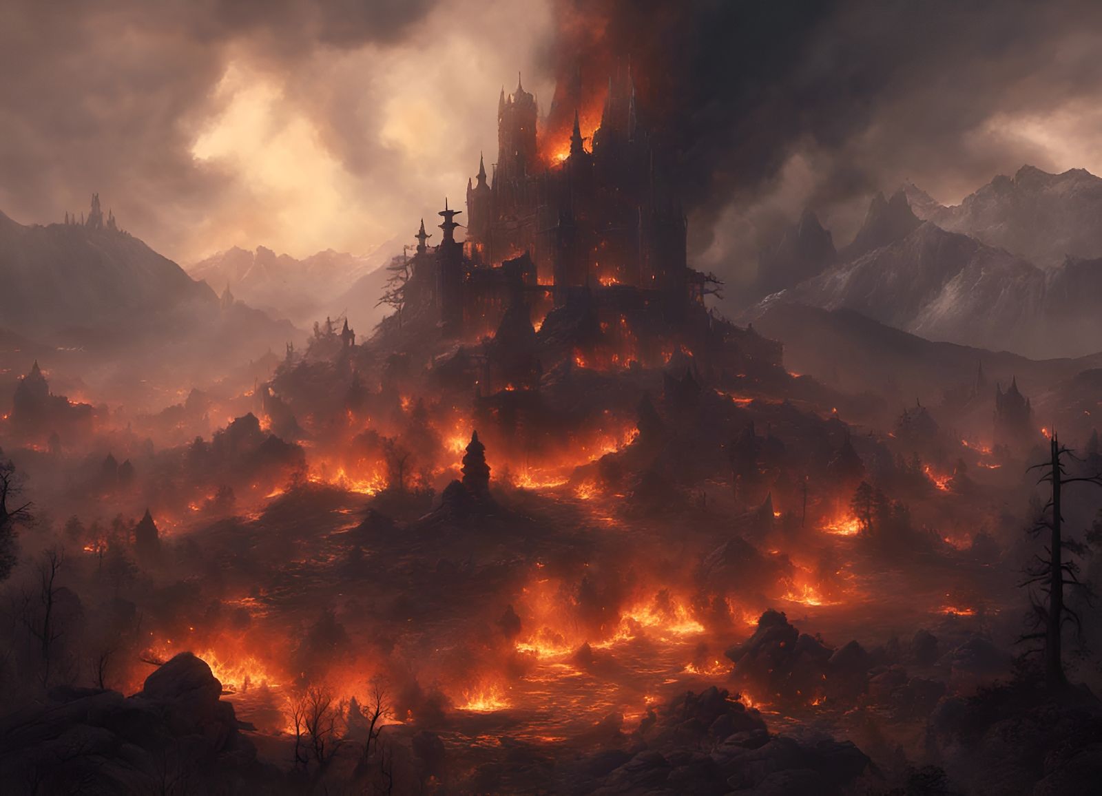 Devastating wild fire