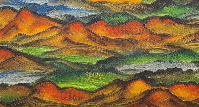 detailed faces landscape