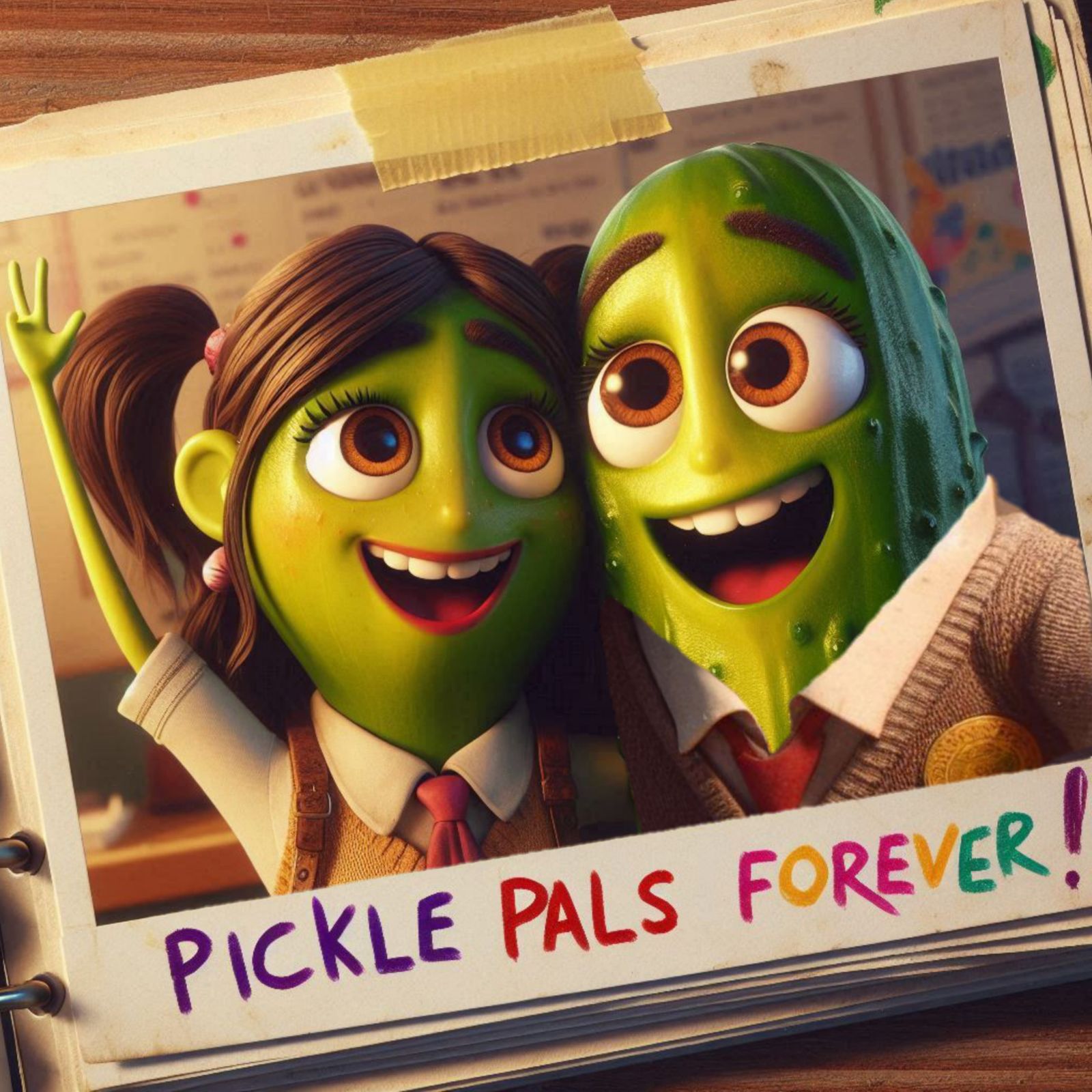 "Pickle Pals Forever" selfie on the last day of school!  by @bronfoth