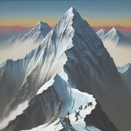 Surreal Climber Ascends Everest in Dali Style