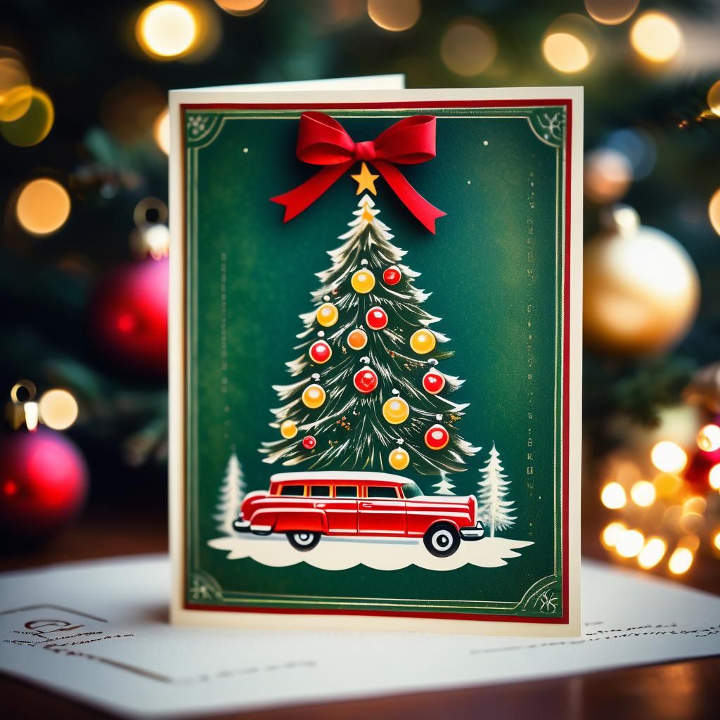 vintage christmas card  by @Dorian