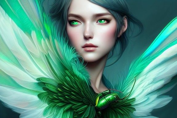 Digital painting by Artgerm, WLOP, Greg Rutkowski & Anna Dit...