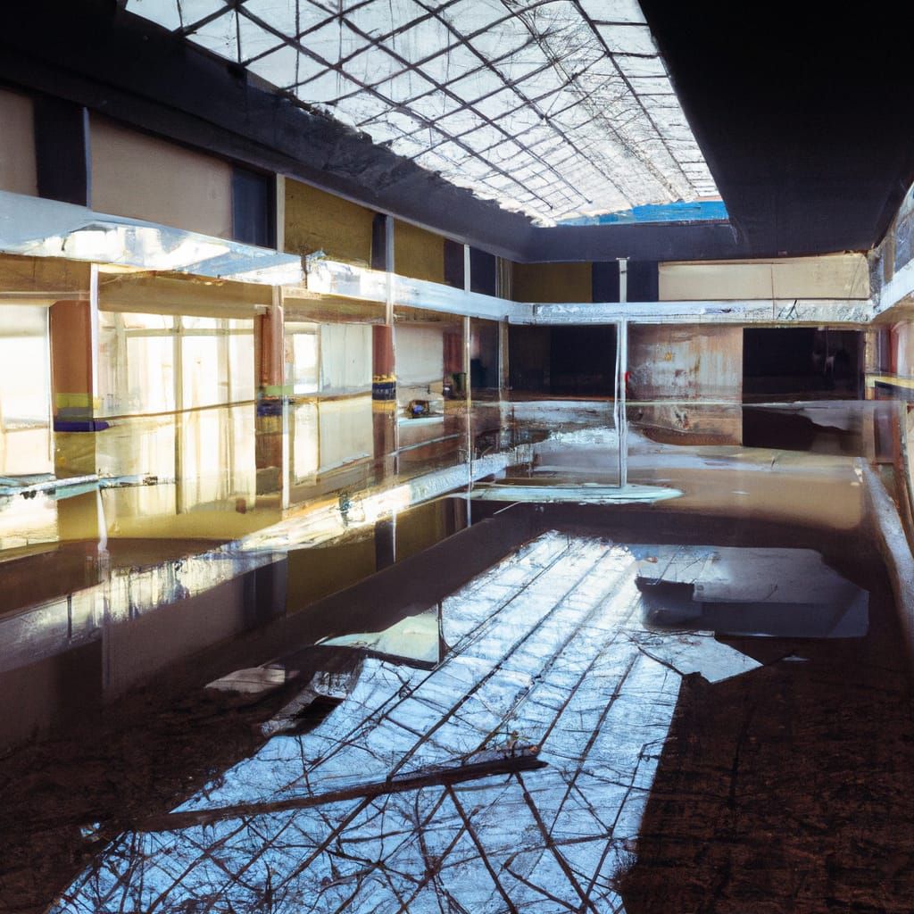 Abandoned skylight  by @Daniel Cisneros