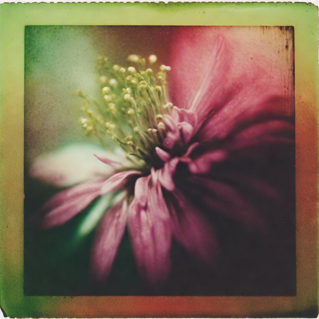 flower with a green background, a macro photograph