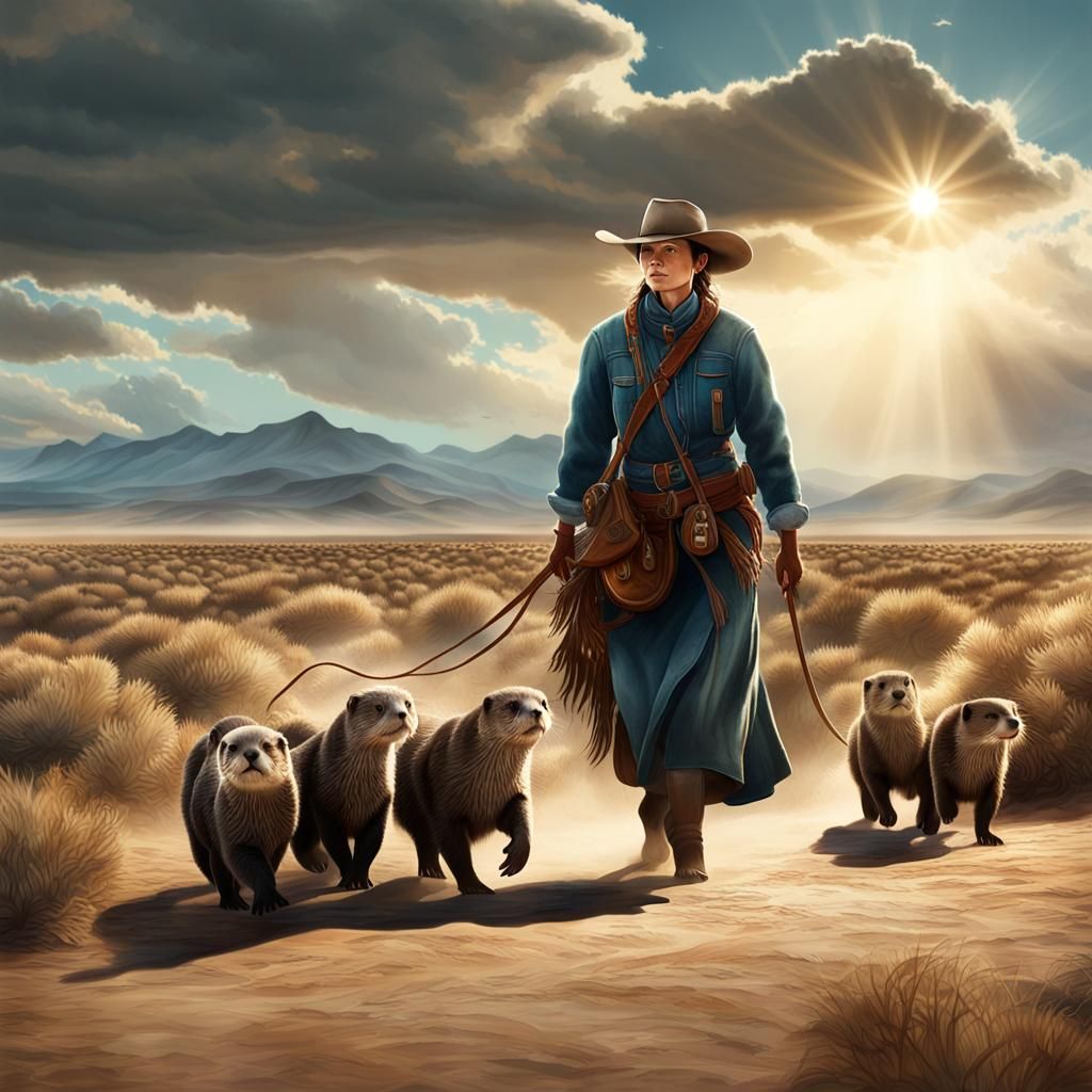 A New Mexican otter rancher.  by @Aick
