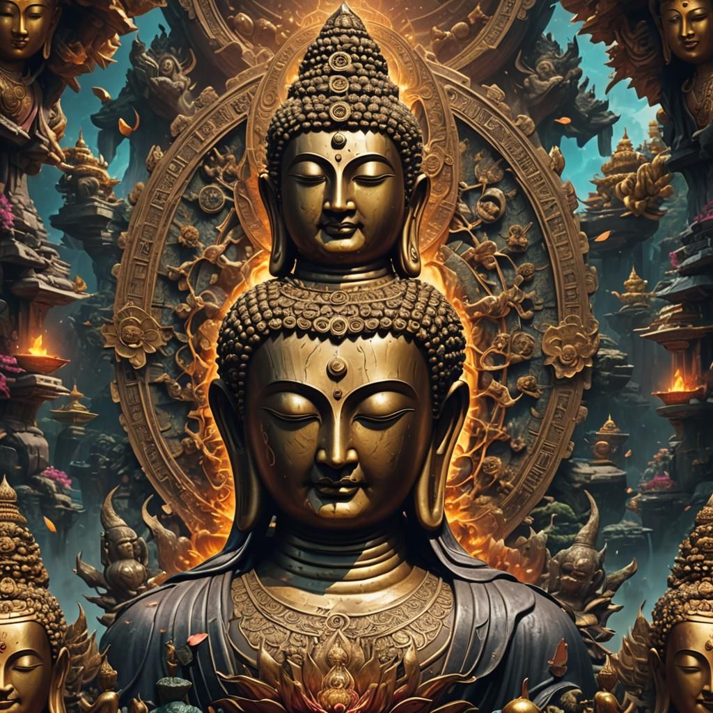 Akshobhya Buddha "the Imperturbable Knower of the world" sur...