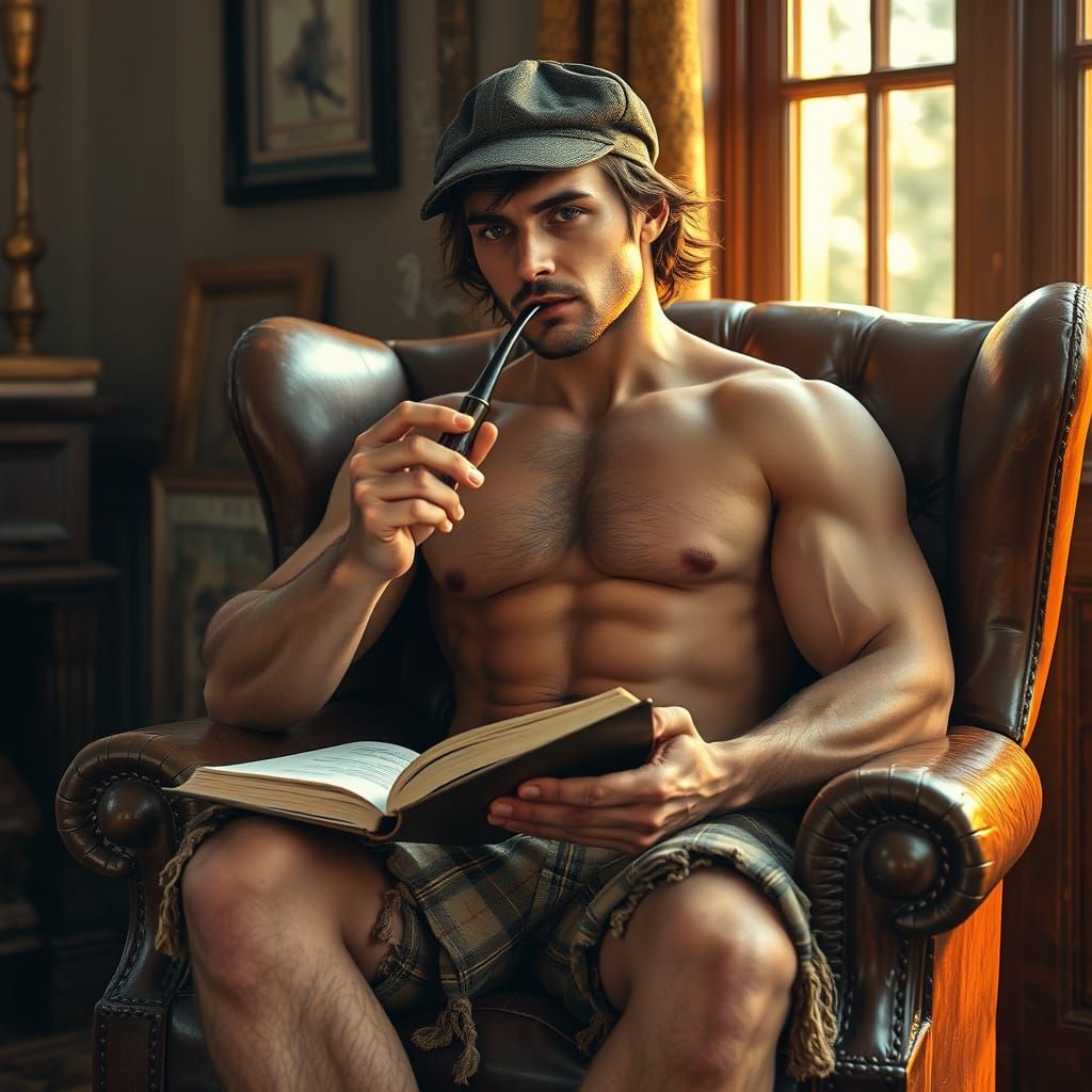 Young Sherlock Holmes Beefcake  by @wq