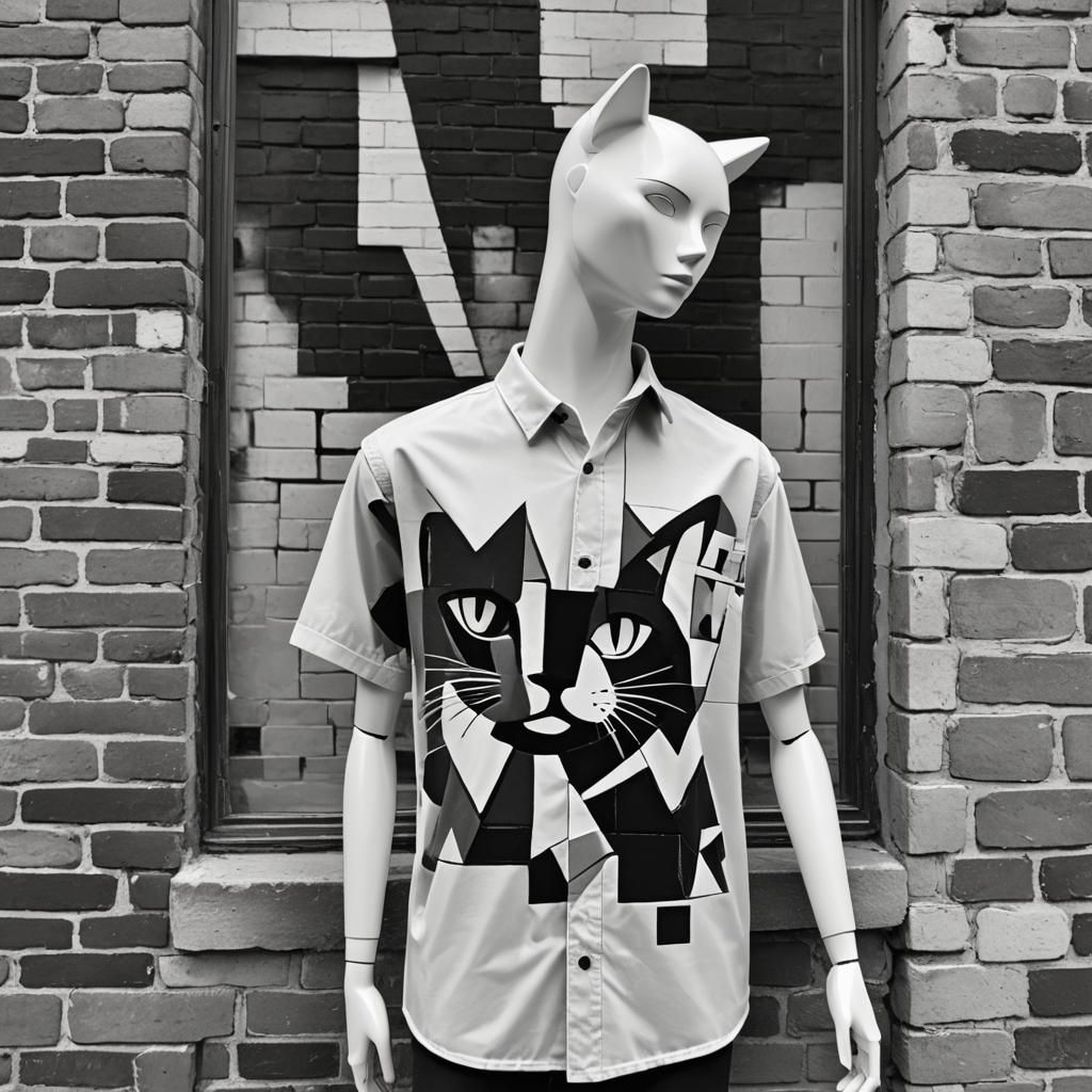 Mannequin with Shirt for sale displayed on a torso mannequin...