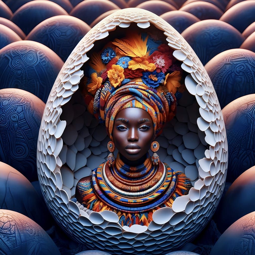 Floral Genesis: The Awakening of the Earth's Guardian