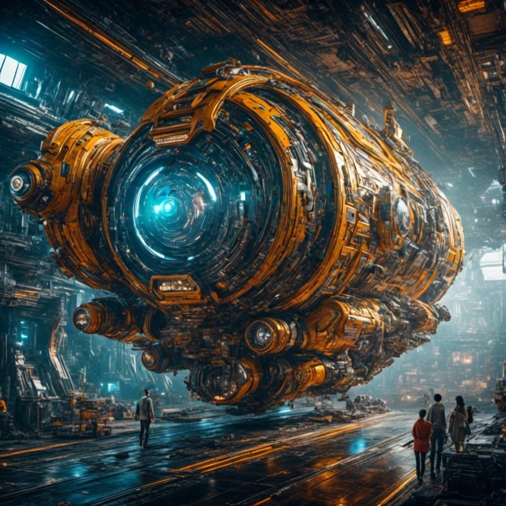  Spaceship <lora:LapiFuturism:1.0>