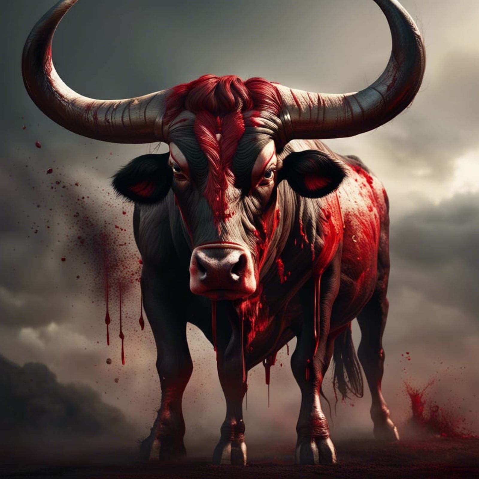 dangerous bull wallpaper
