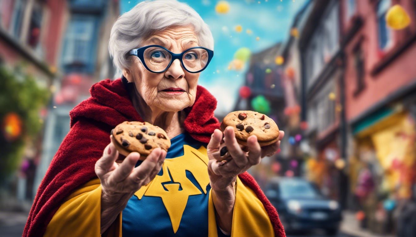 Super Nana and Her Deadly Chocolate Chip Cookie Grenades