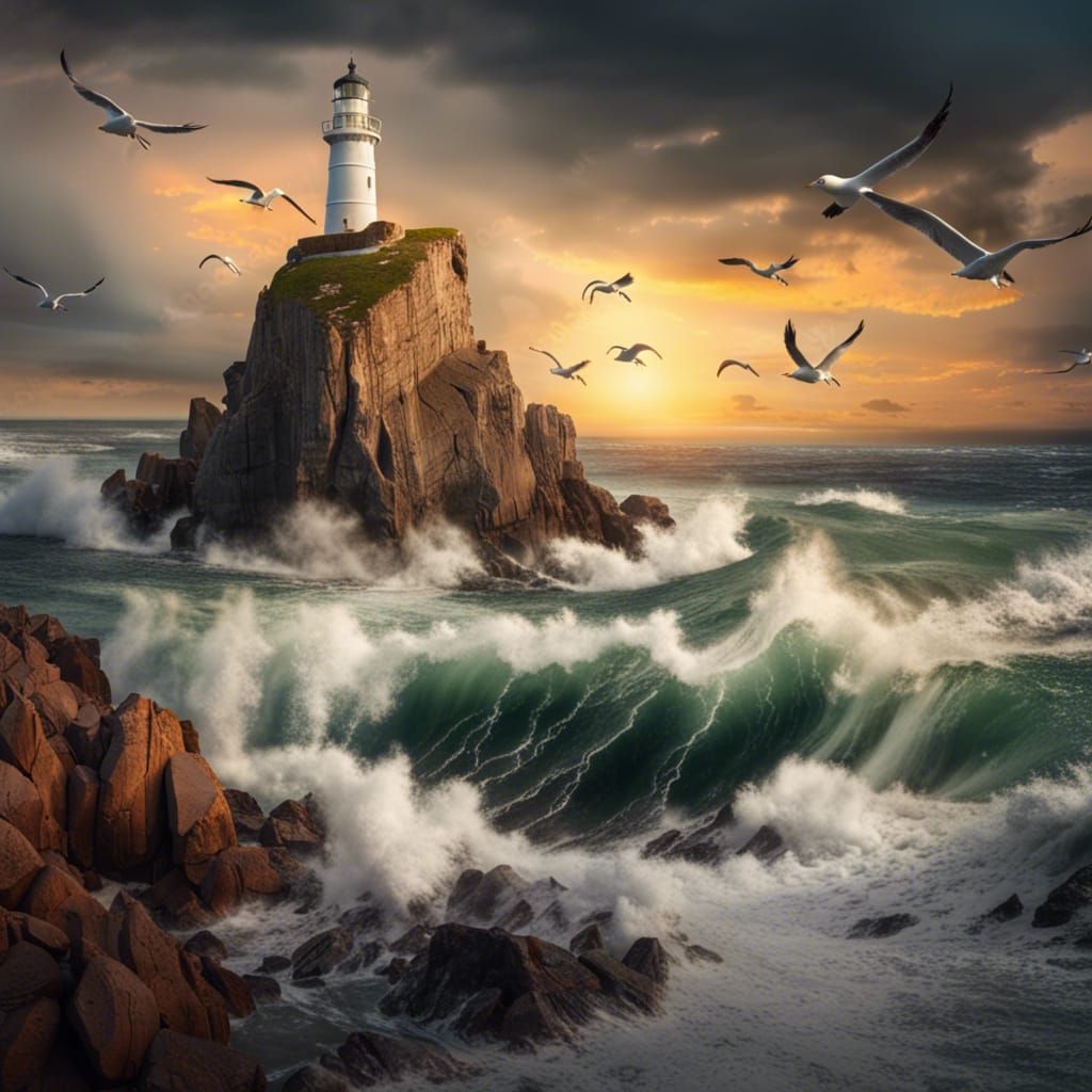 Stormy rocky shorelines   by @Suzaenne