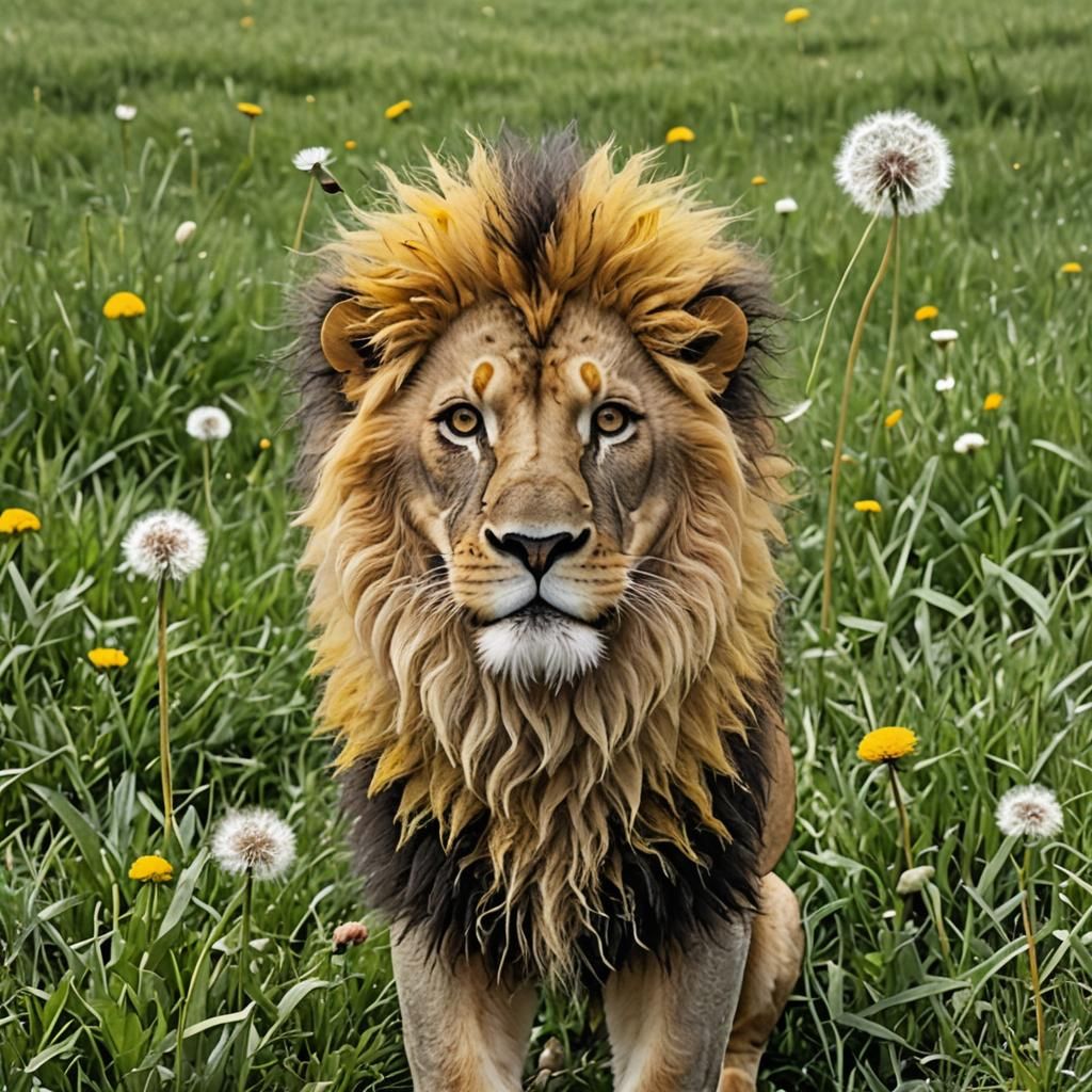 a Dandelion lion