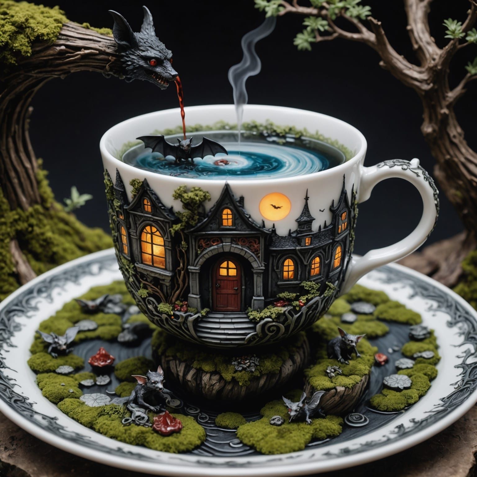 scary cup  by @Damien The Malkav