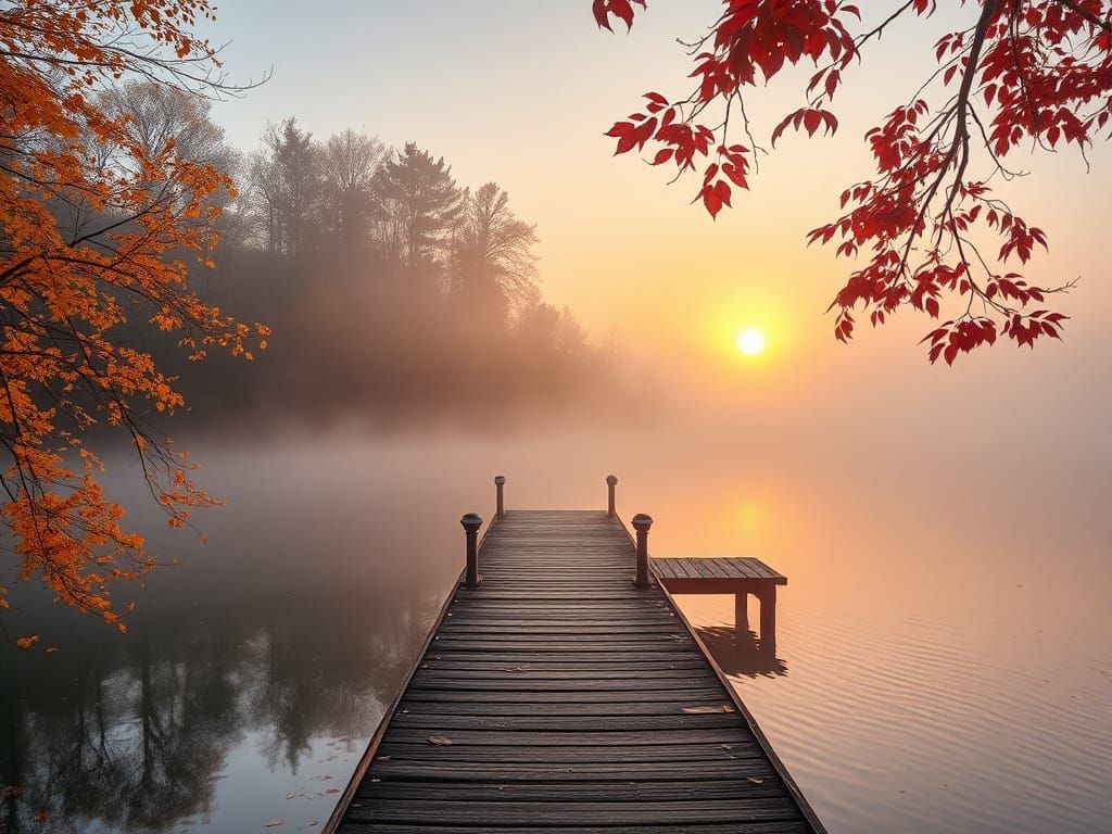 Whispers of Fog on the Water  by @AVA