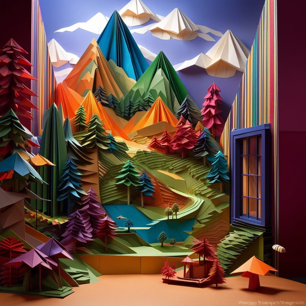 Origami paper folds papercraft, made of paper, stationery, Joseph Vargo, ...  by @SummaNullaOne