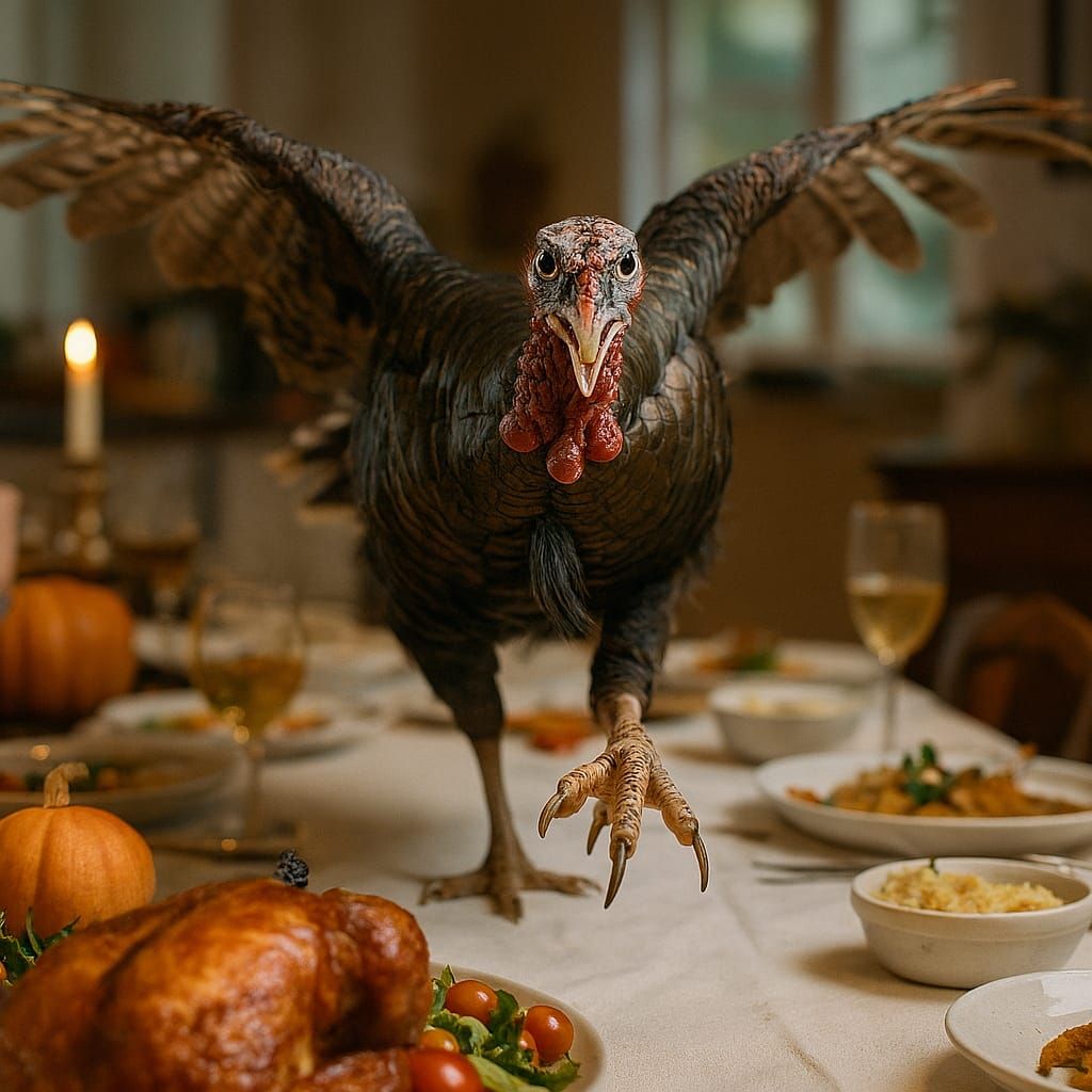 turkey trouble on clawsgivin'