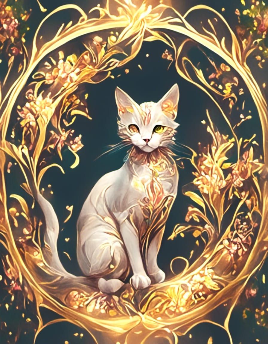 cat <lora:Artistic Golden:1.0> 