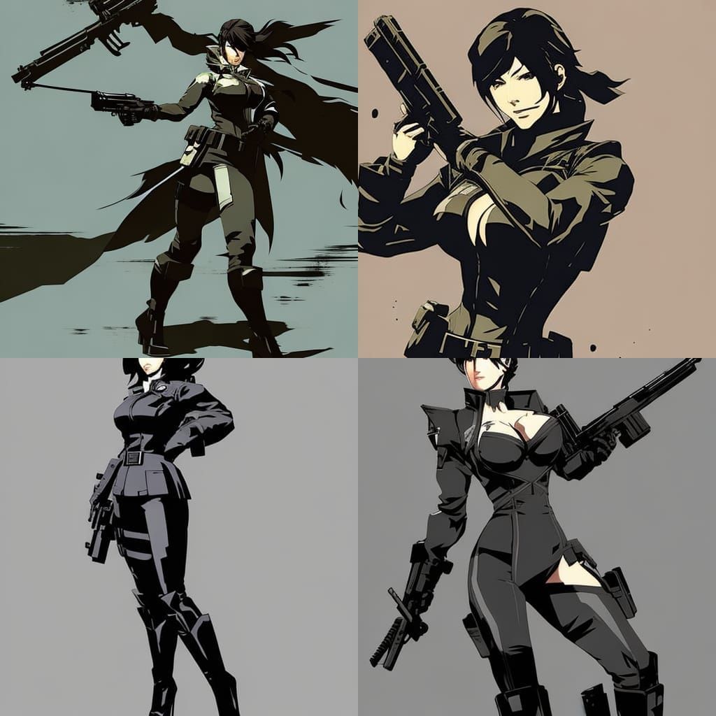 female big boss metal gear solid Yoji Shinkawa - AI Generated