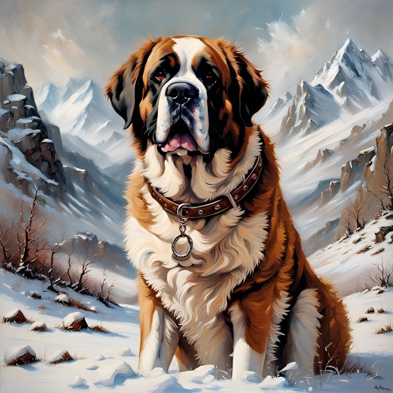 Saint Bernard  by @Pazzini