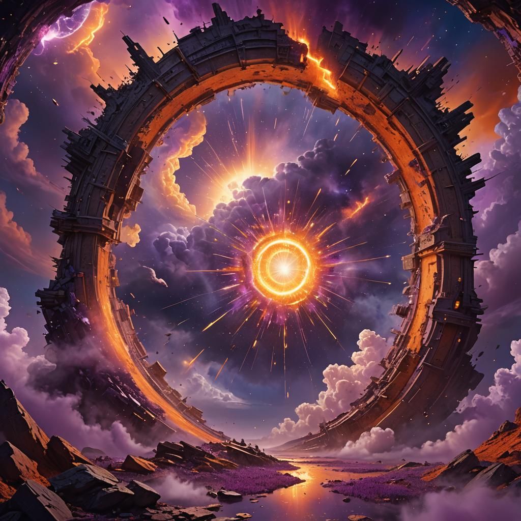 Dreamscape Exploding into Reality in Fantasy Concept Art
