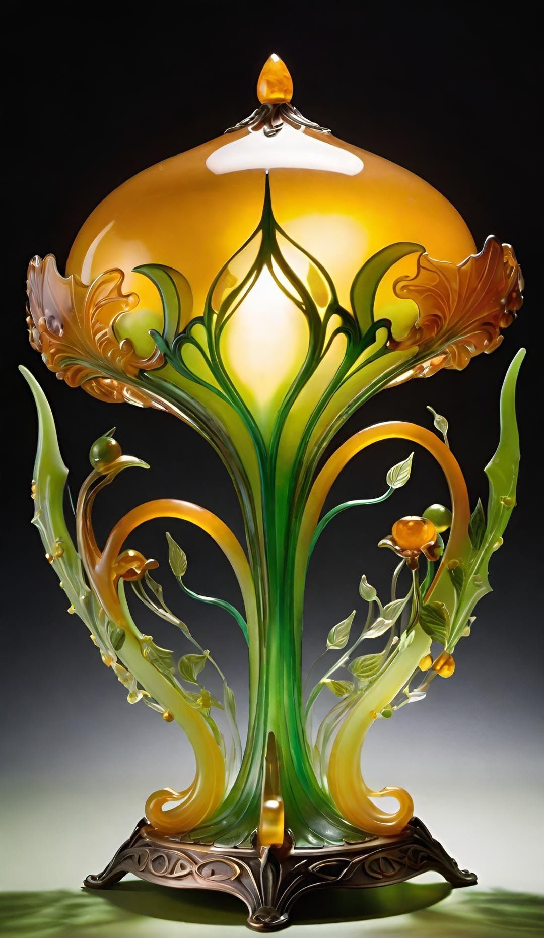 Art Nouveau Table Lamp