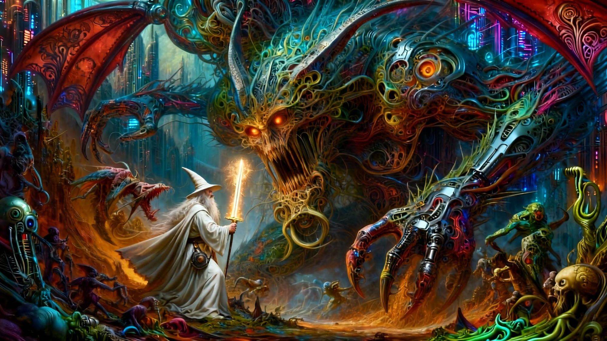 GANDALF BATTLING BALOG 