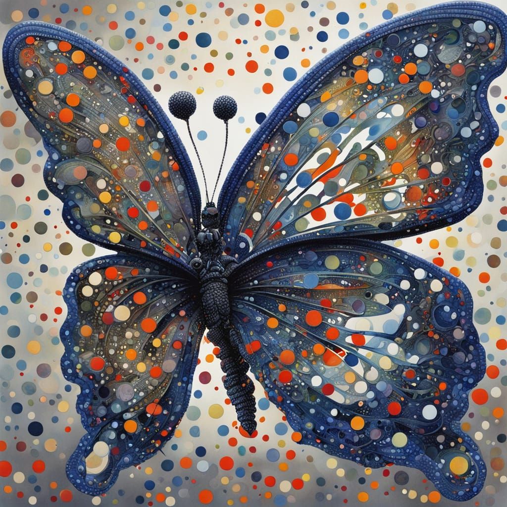 Polka dot Butterfly  by @YYZ-5050