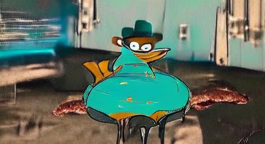 Perry the platypus when he ate that whole wheel of cheese