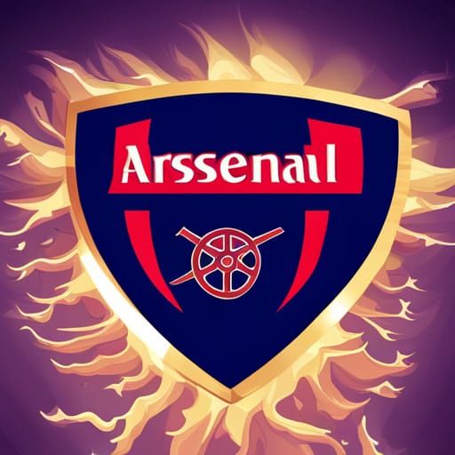 color photo of the new Arsenal badge - AI Generated Artwork - NightCafe ...