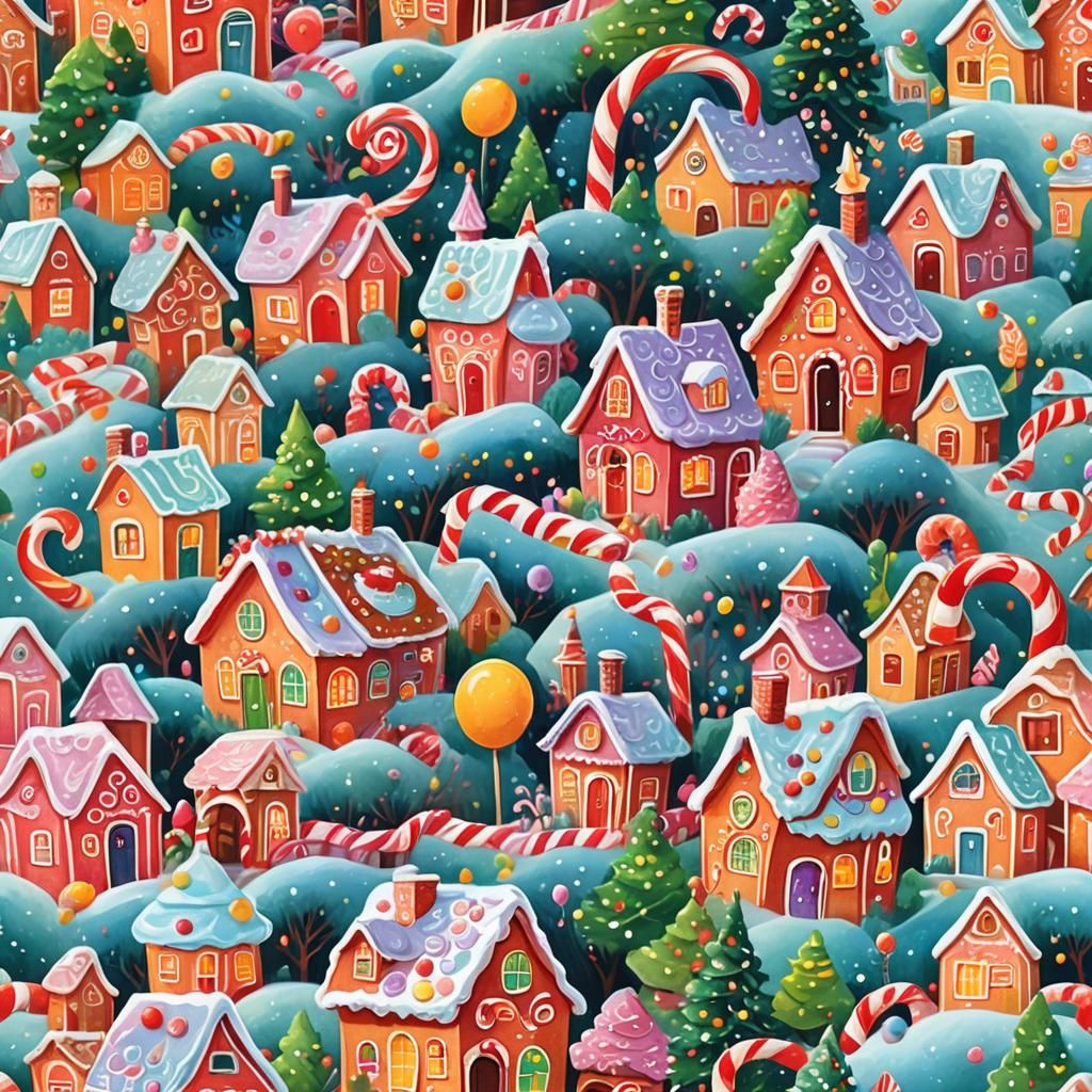 Candy Cane Village