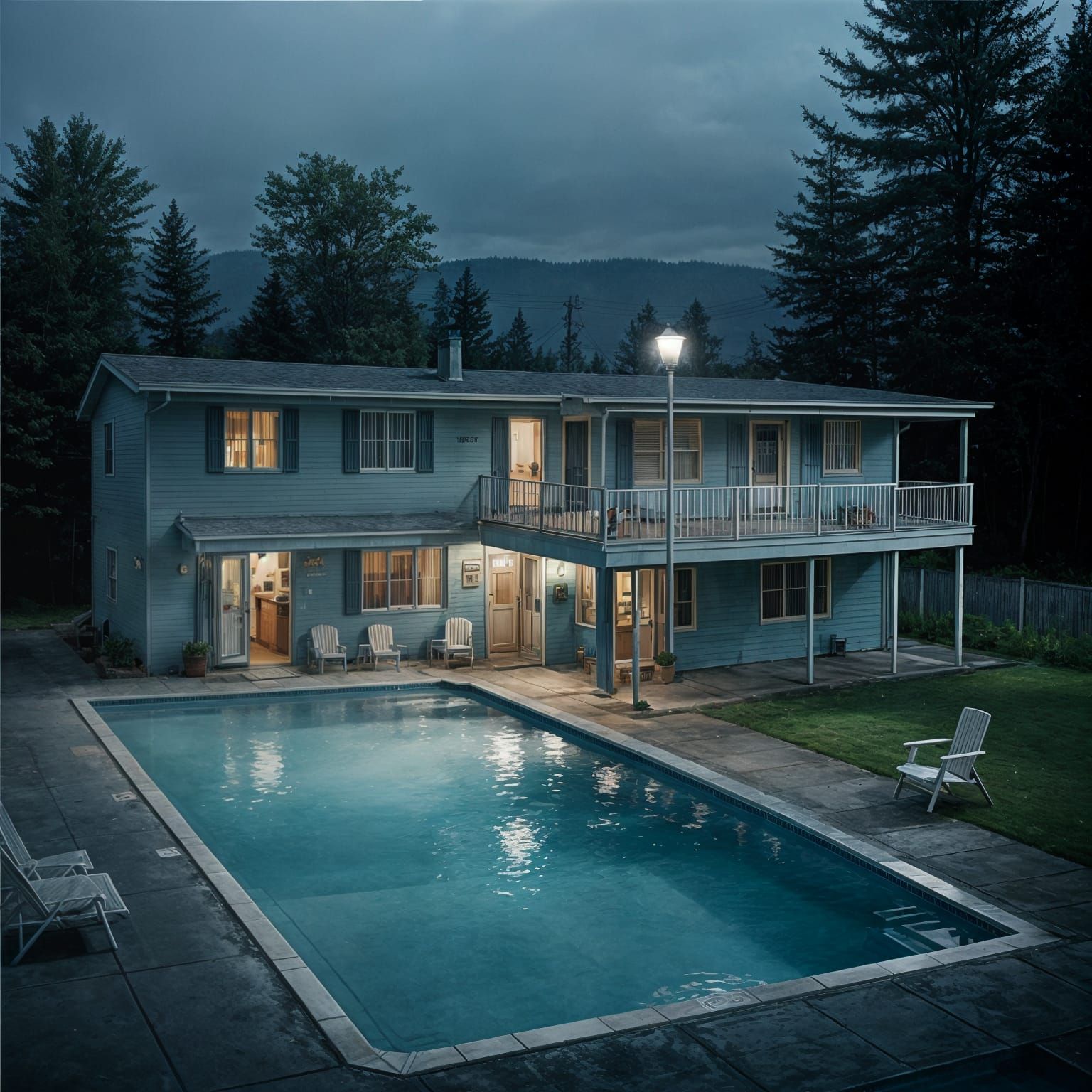 motel pool, by gregory crewdson