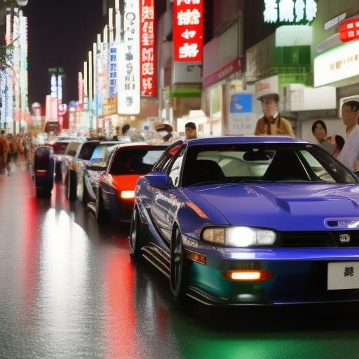Tokyo JDM AI Generated Artwork NightCafe Creator