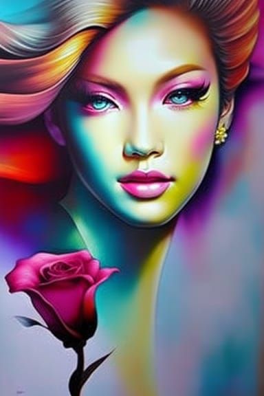 Fresh flowers in vibrant colors by Artgerm :: hyperrealistic...