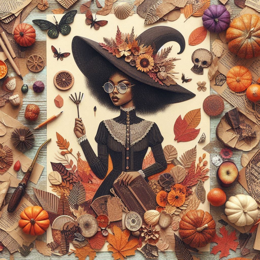 “Paper art collage girl” (7)