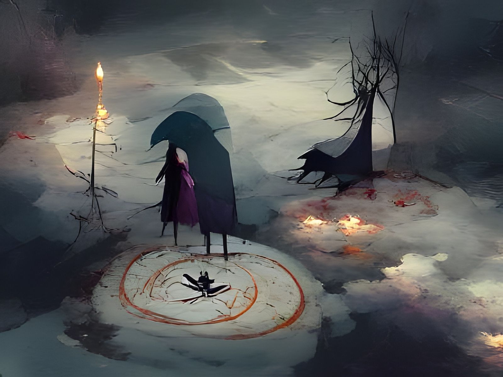 Drawing the magic circle