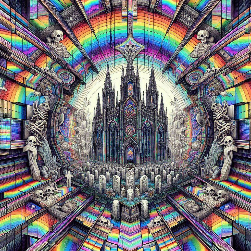 The Cracked Stained Glass of a Cathedral