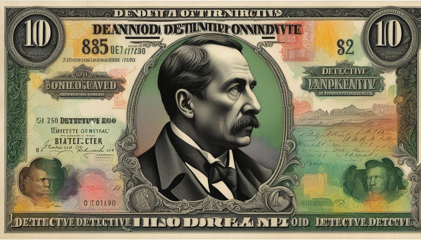 Detective color banknote Art
