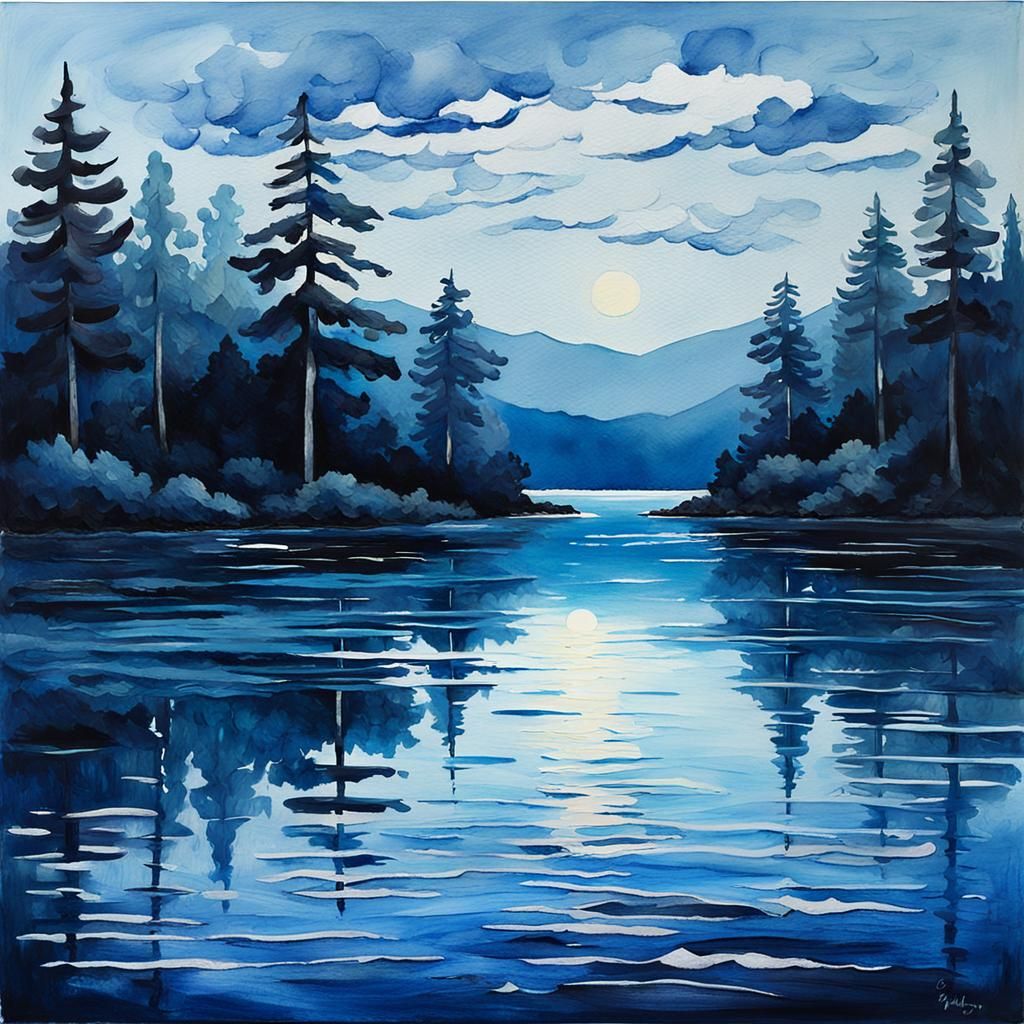 Monochromatic landscape  by @bibillou