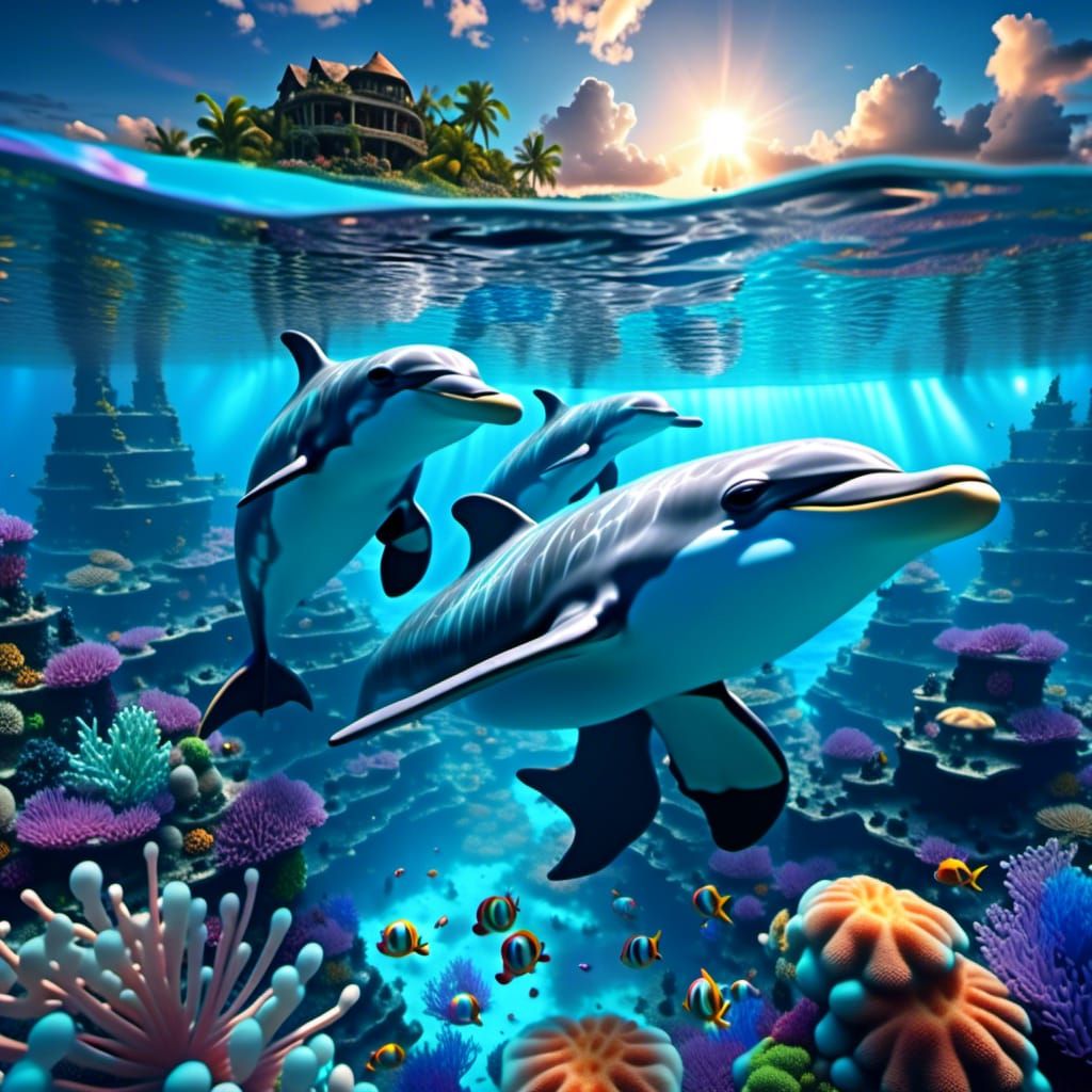 Undersea life <lora:Ocean And Nature:1.0>