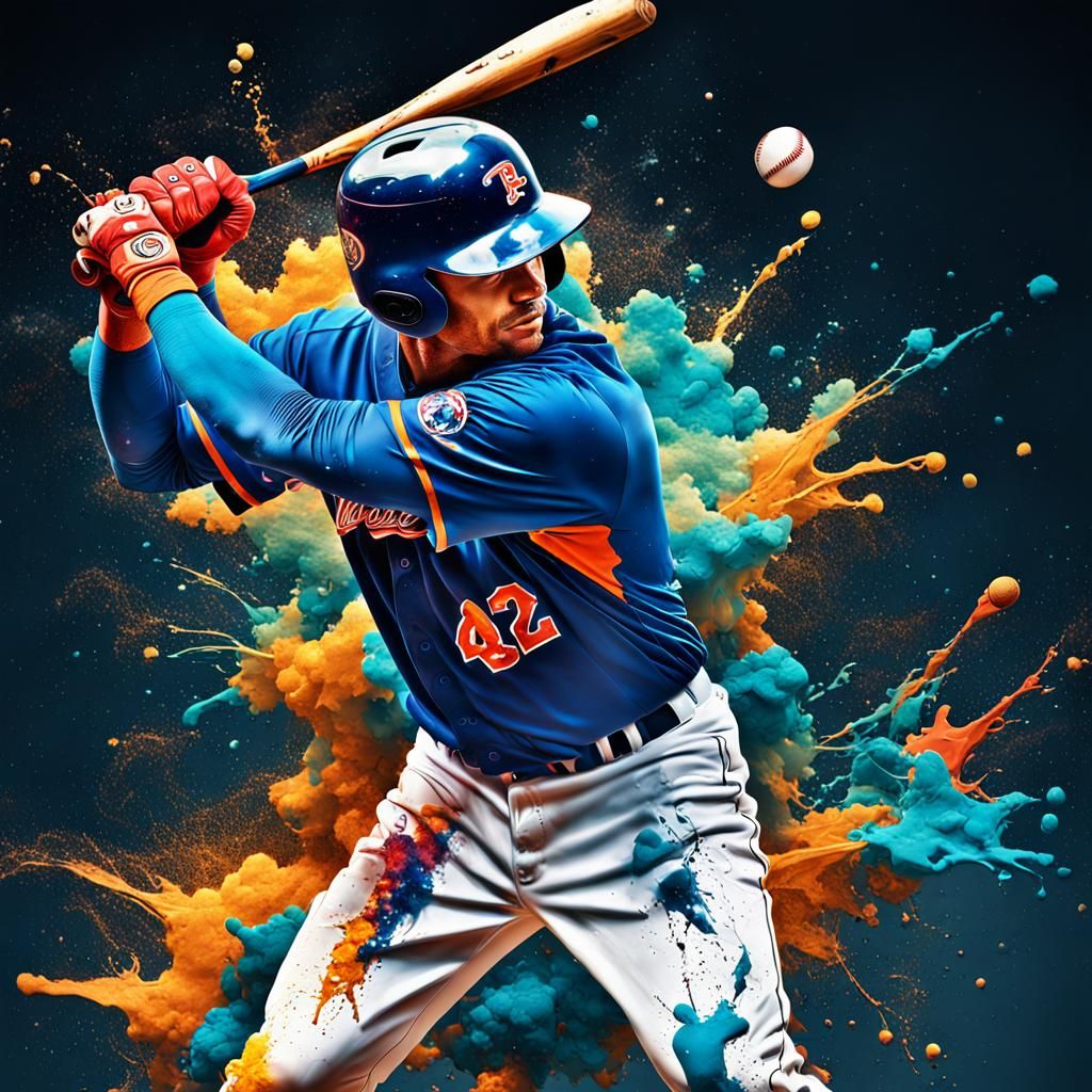 Baseball player  by @ZoyaArt