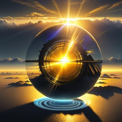 futuristic landscape hyperdetailed matte background photorea...