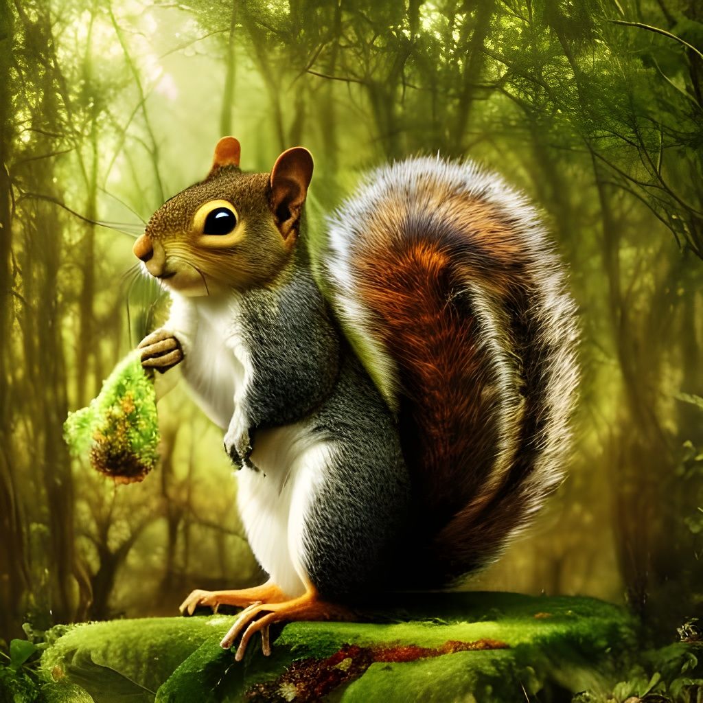 Cute squirrel  by @Andromeda