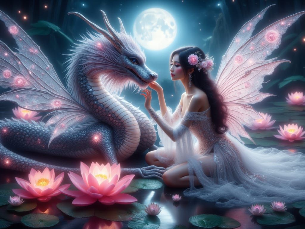 <lora:FiosCelestialBonds:1.0> suki and her Chinese Dragon Jinko