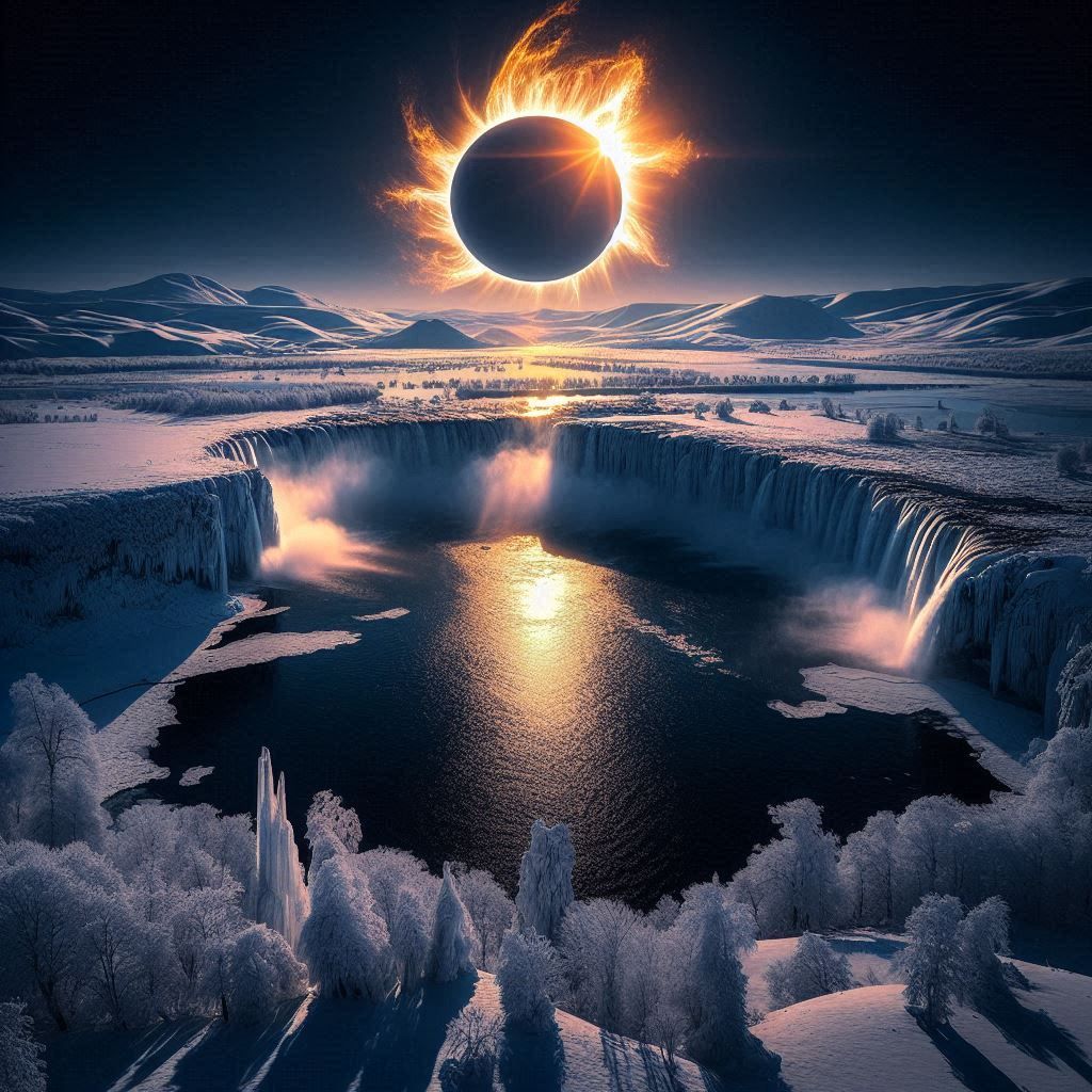 An Antarctic eclipse