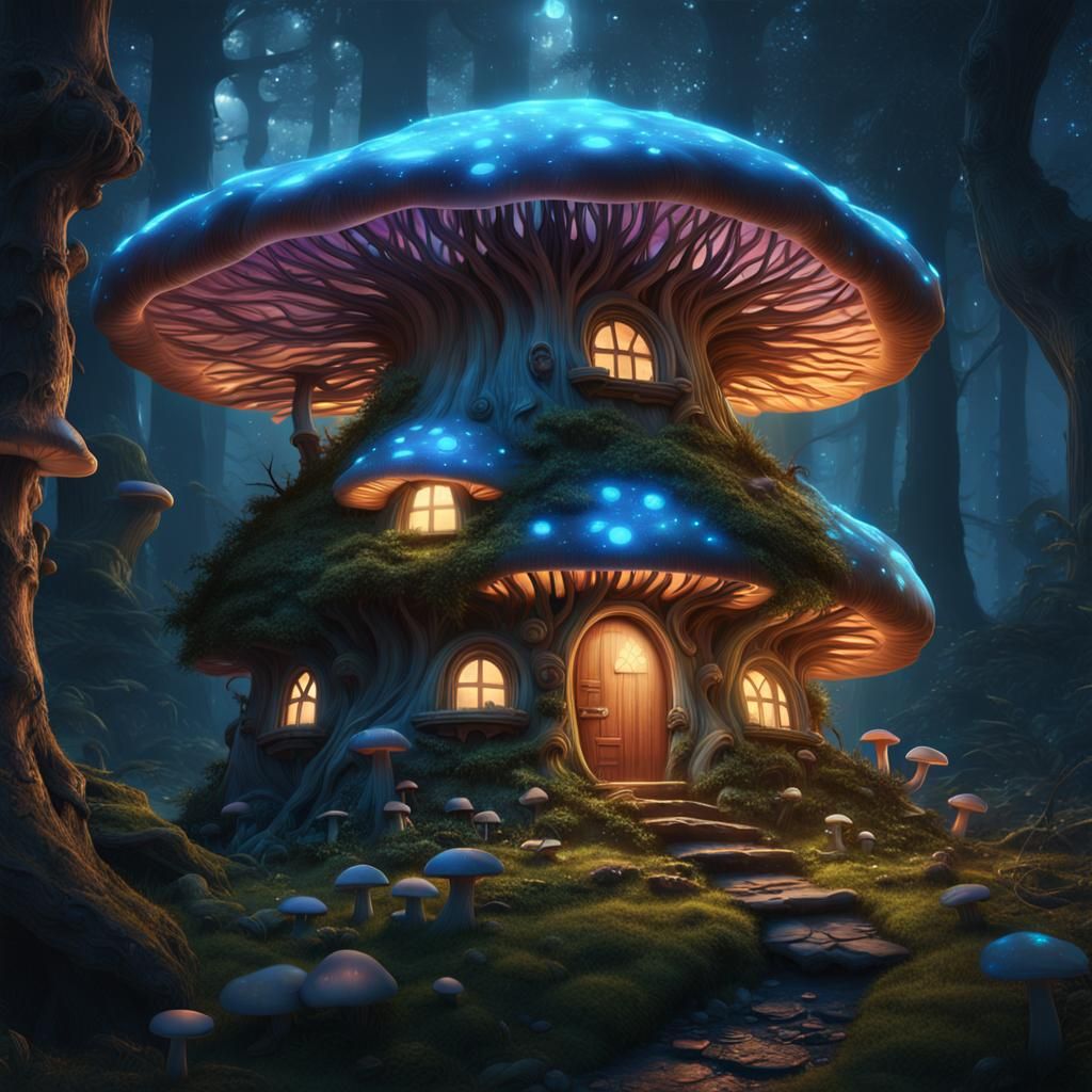 A mushroom house