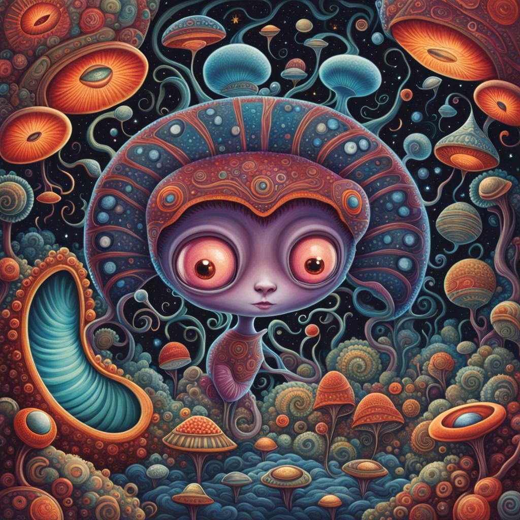 A cute little alien in a funny ufo, by Benjamin Lacombe, Amanda Clark ...