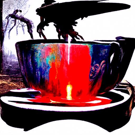 A mug of tea spilling on to the coaster of nihilistic reason...