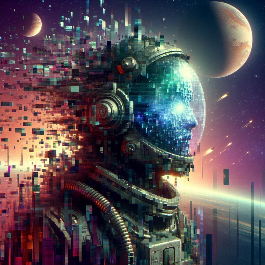 "Glitchcore Art Portrait" (4)